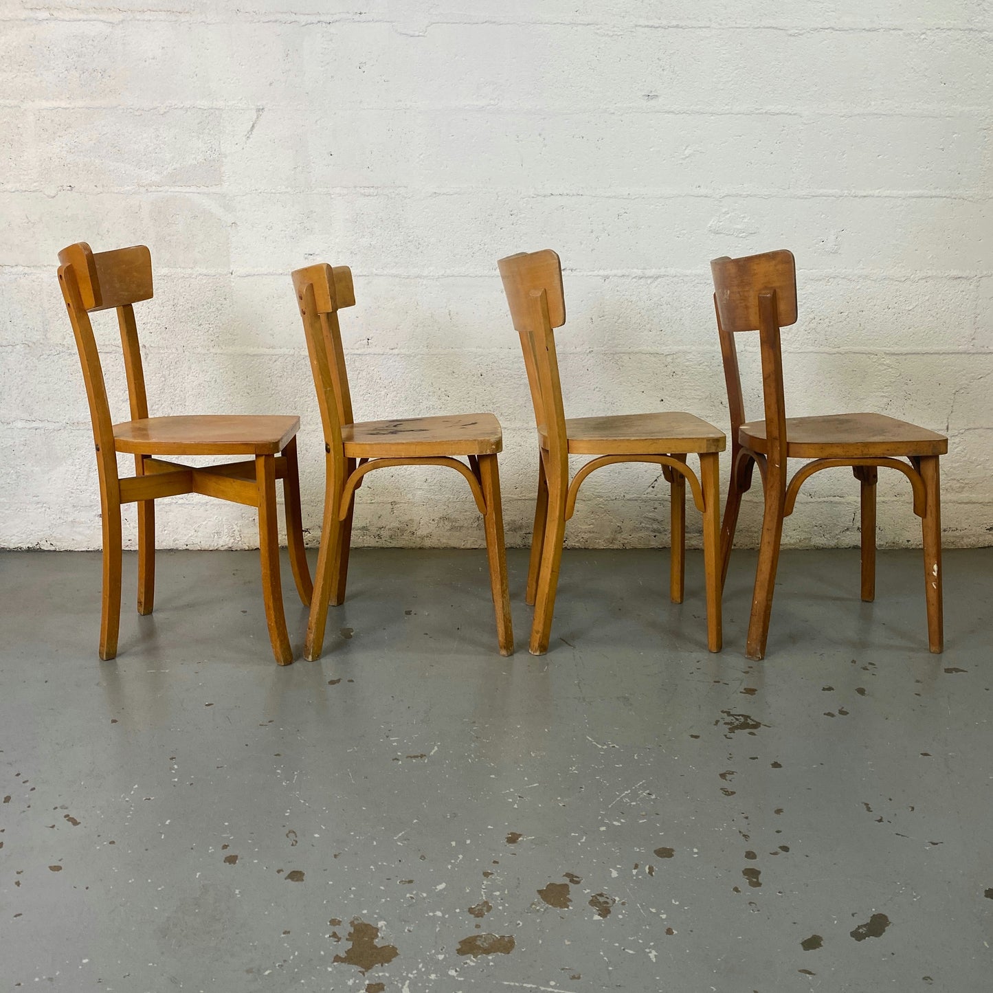Lot de 4 chaises bistrot Baumann