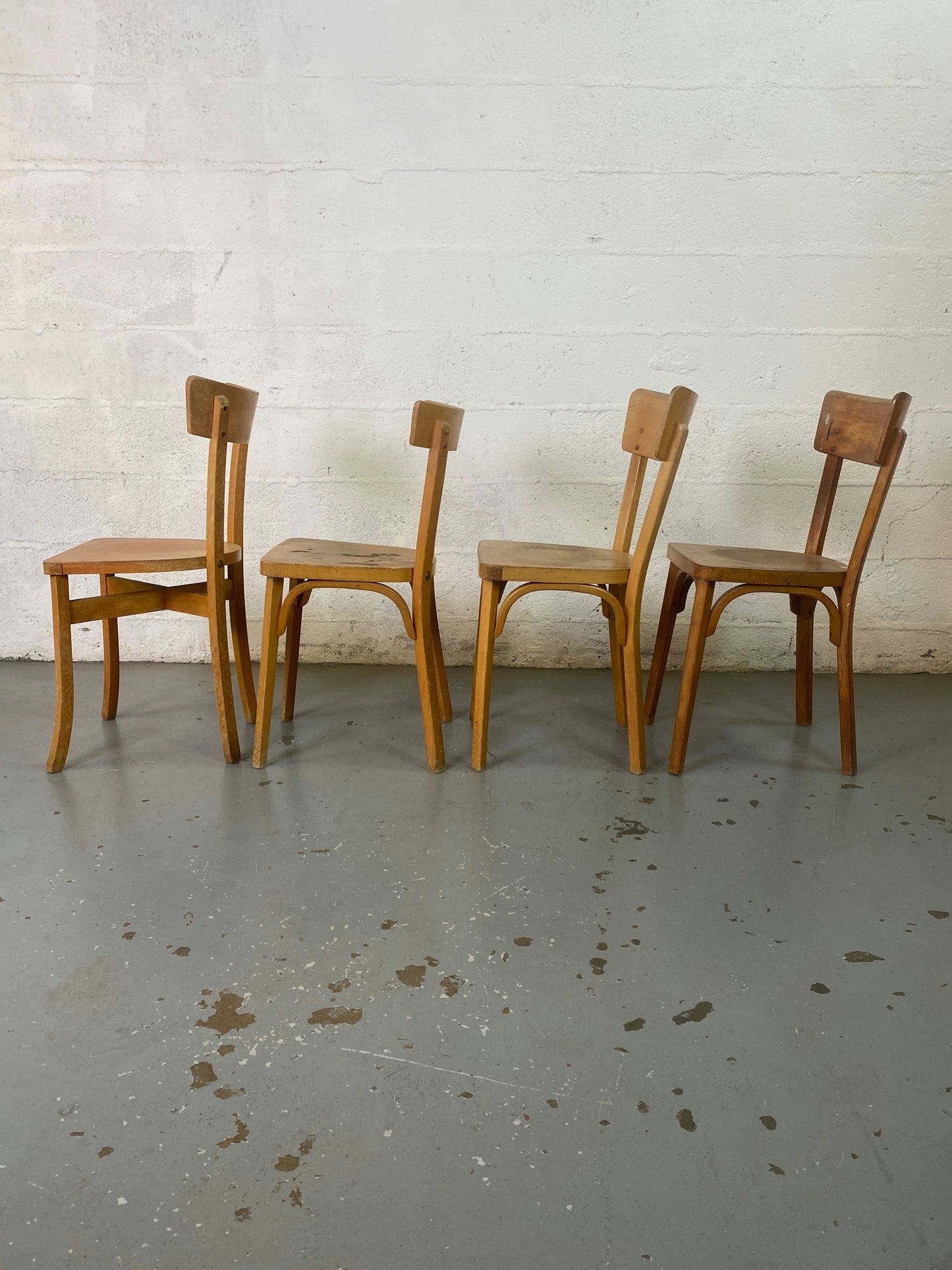 Lot de 4 chaises bistrot Baumann