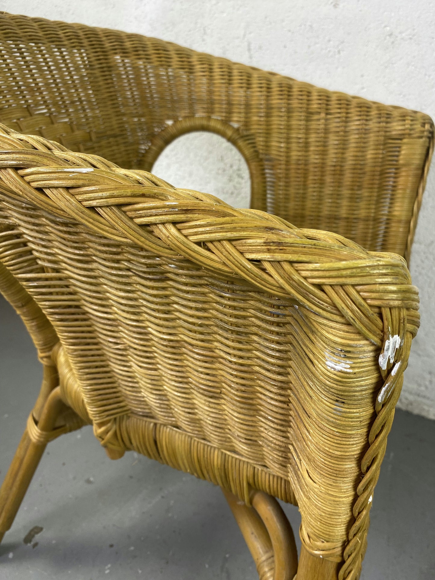 Fauteuil Gondole en rotin