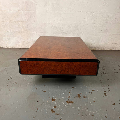 Table basse effet loupe d'orme