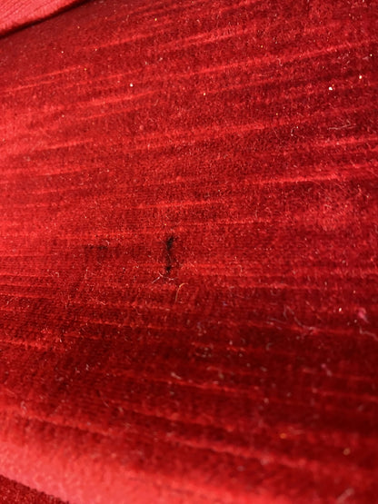 Fauteuil Club Rouge à frange