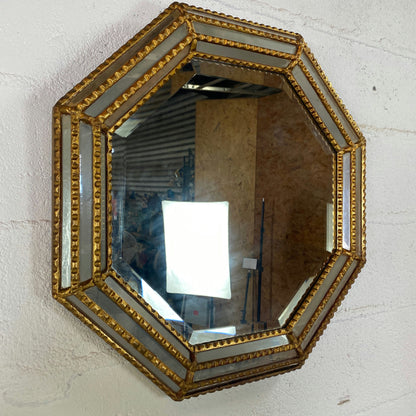 Miroir octogonal biseauté à parclose