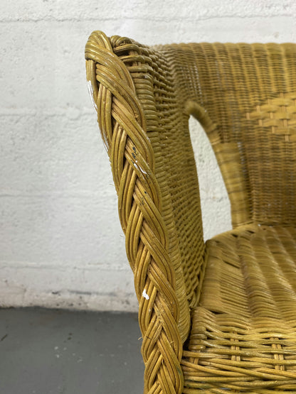 Fauteuil Gondole en rotin