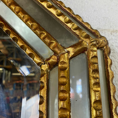 Miroir octogonal biseauté à parclose