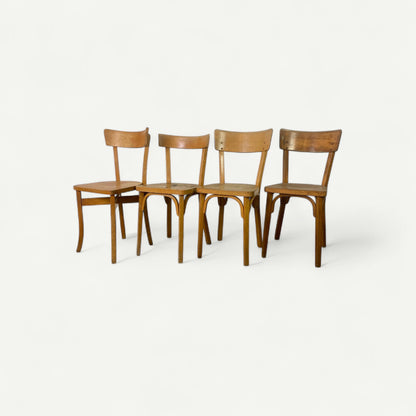 Lot de 4 chaises bistrot Baumann