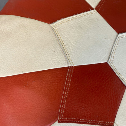 Pouf rond patchwork 70s