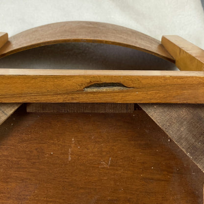 Paire de chaise en bois et cuir