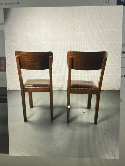 Lot de 3 chaises bistrot dépareillés et abîmés
