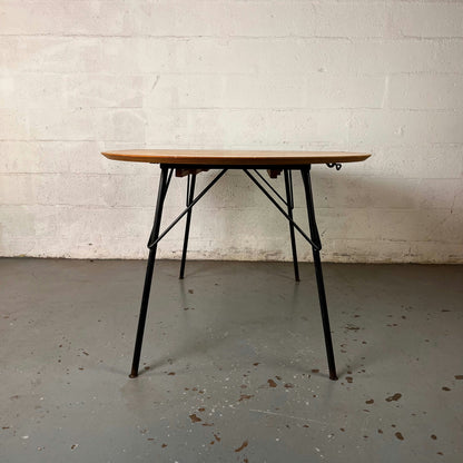 Table à manger ronde rallonge Gérard Guermonprez