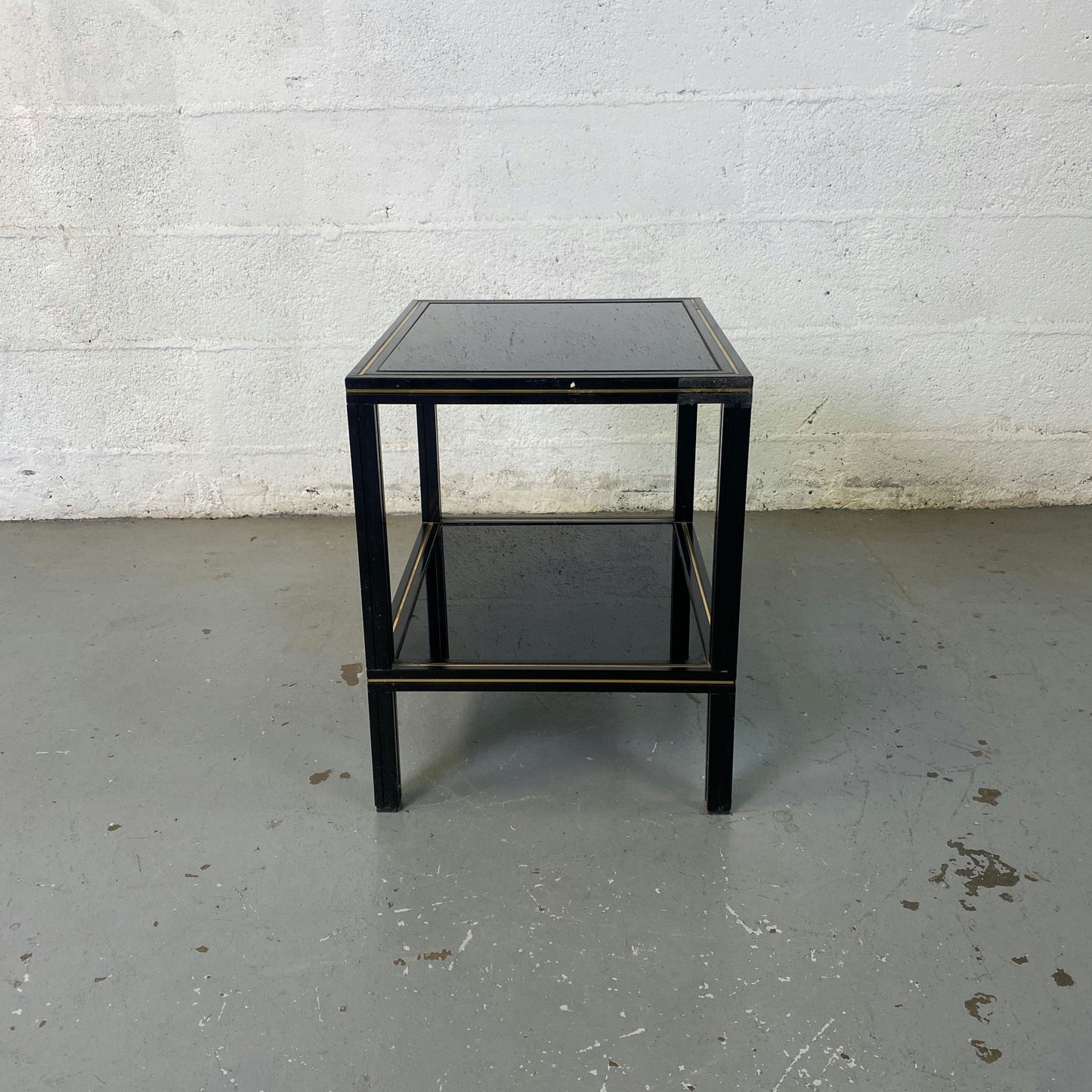 Table basse en verre fumé Pierre Vandel