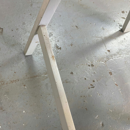 Paire de chaises pliantes Thonet blanches