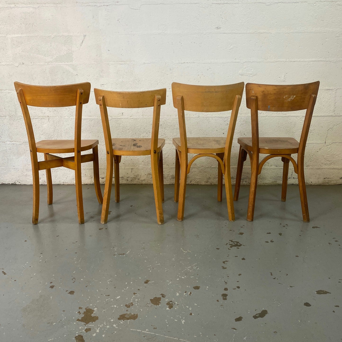 Lot de 4 chaises bistrot Baumann