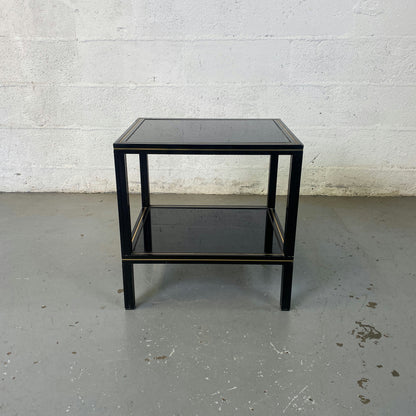 Table basse en verre fumé Pierre Vandel