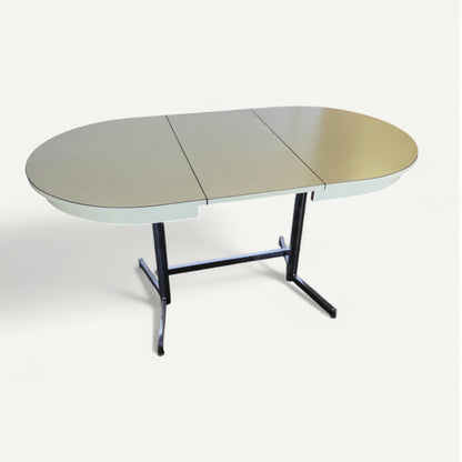 Table ovale formica jaune esprit 70