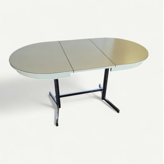 Table ovale formica jaune esprit 70