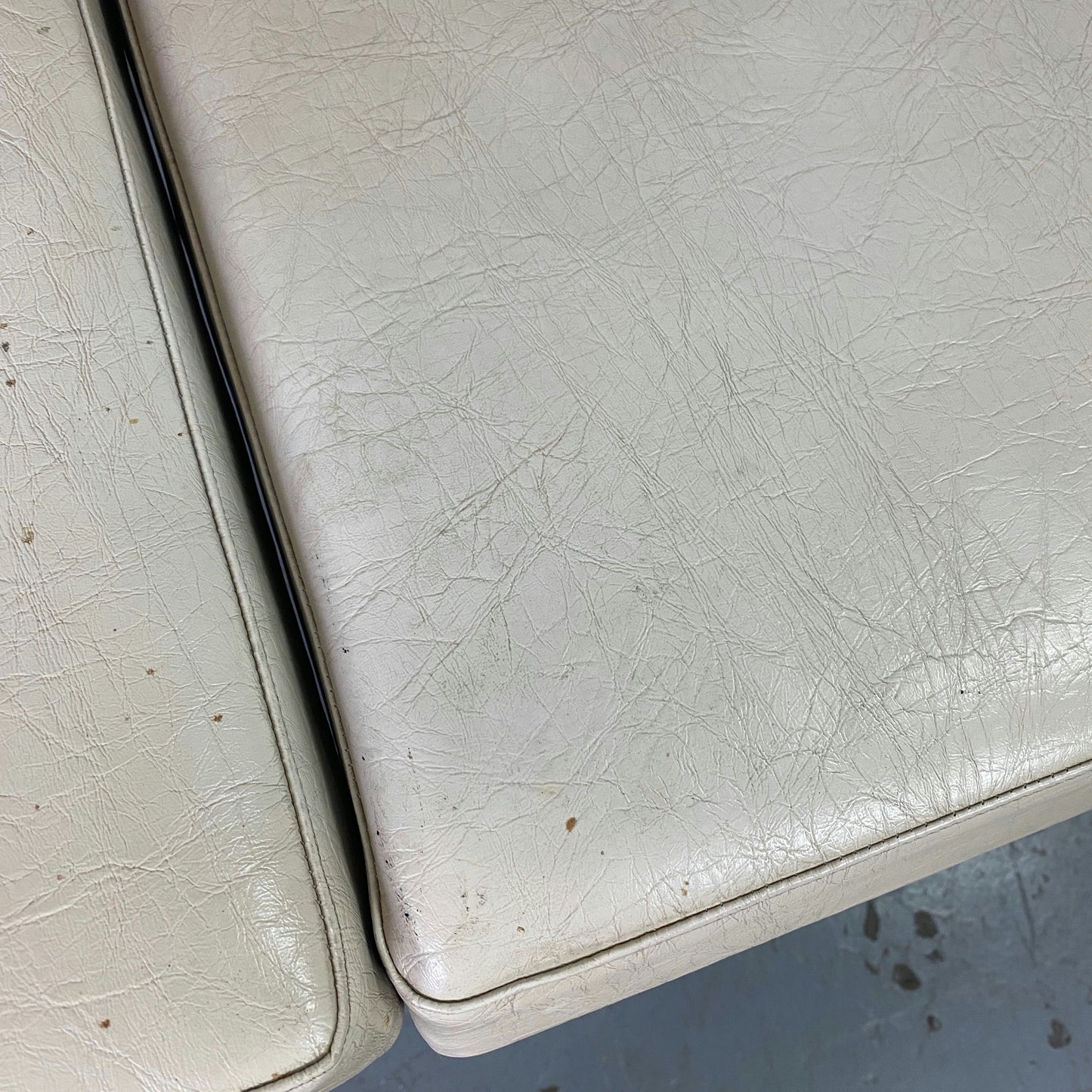 Chaises Gérard Guermonprez métal et lin édition Magnani 1950 set de 4