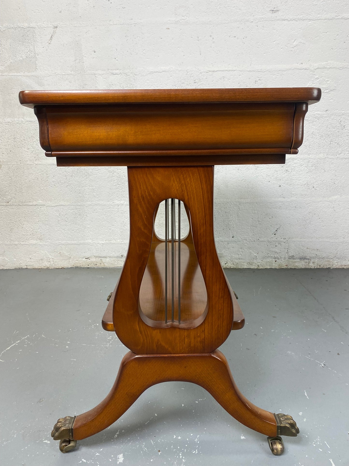 Console vintage "Lyre" de style Empire, années 60
