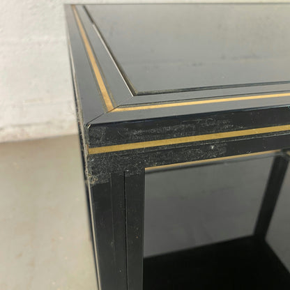 Table basse en verre fumé Pierre Vandel
