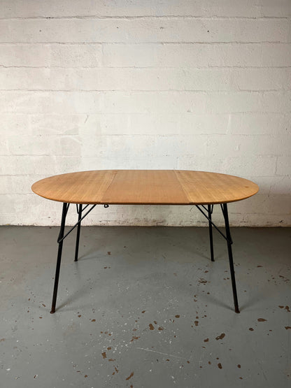 Table à manger ronde rallonge Gérard Guermonprez
