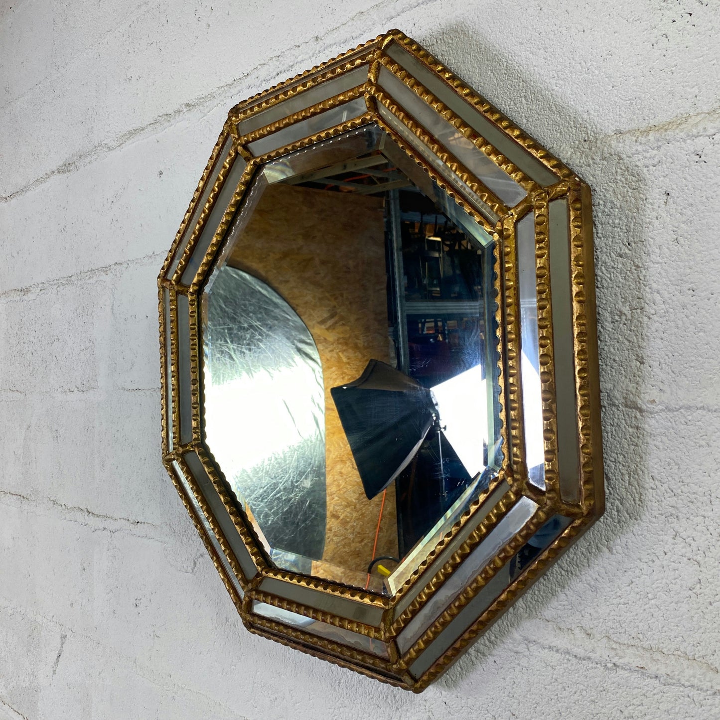 Miroir octogonal biseauté à parclose