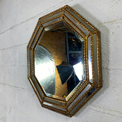 Miroir octogonal biseauté à parclose