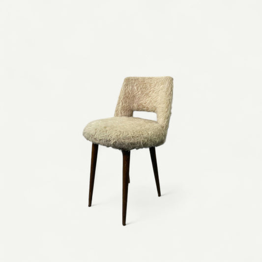 Chaise moumoute vintage année 70