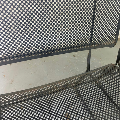 Paire de fauteuils en métal perforé collection fil par François Azambourg