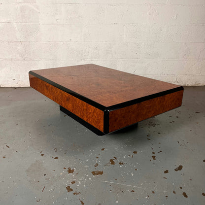 Table basse effet loupe d'orme