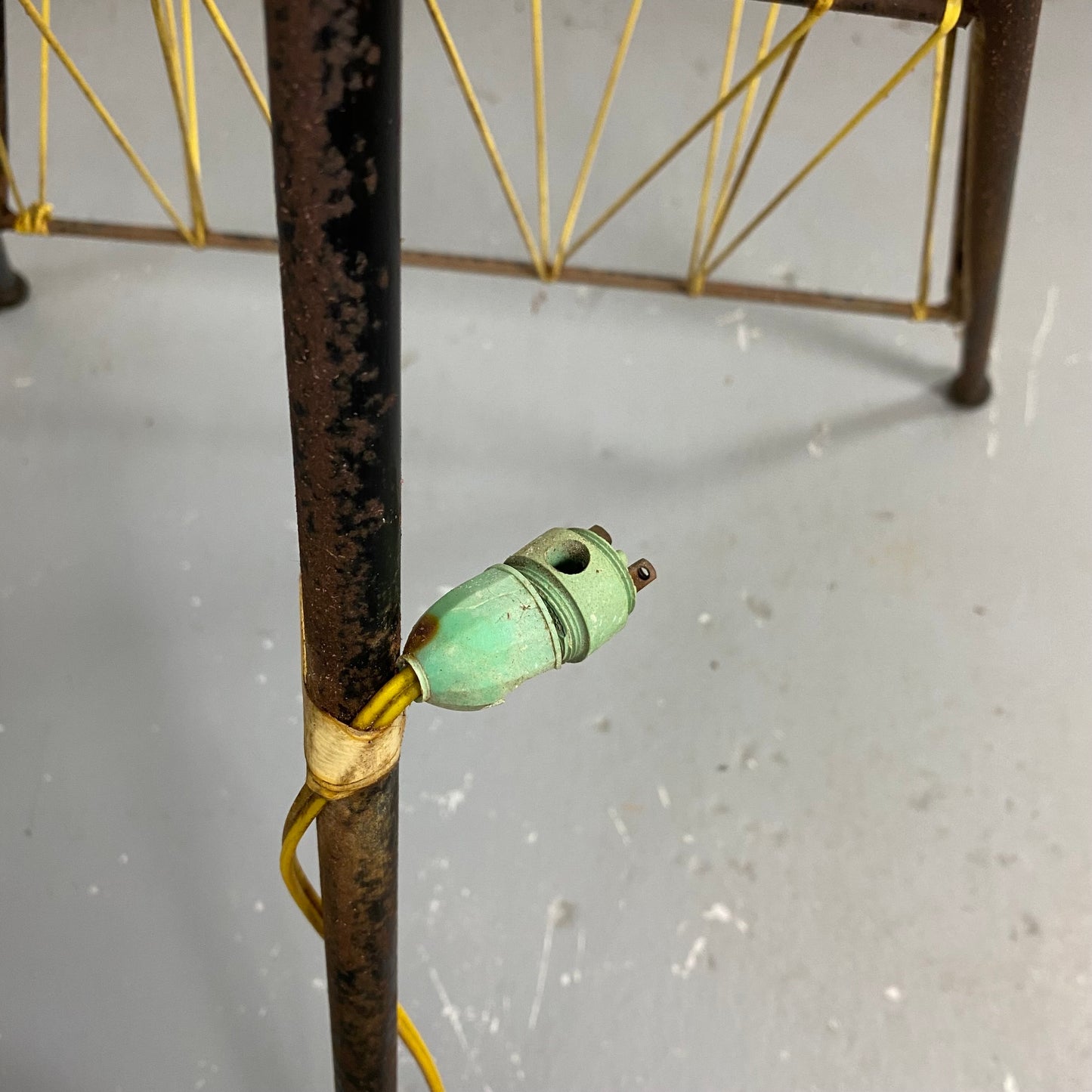 Lampadaire scoubidou années 50
