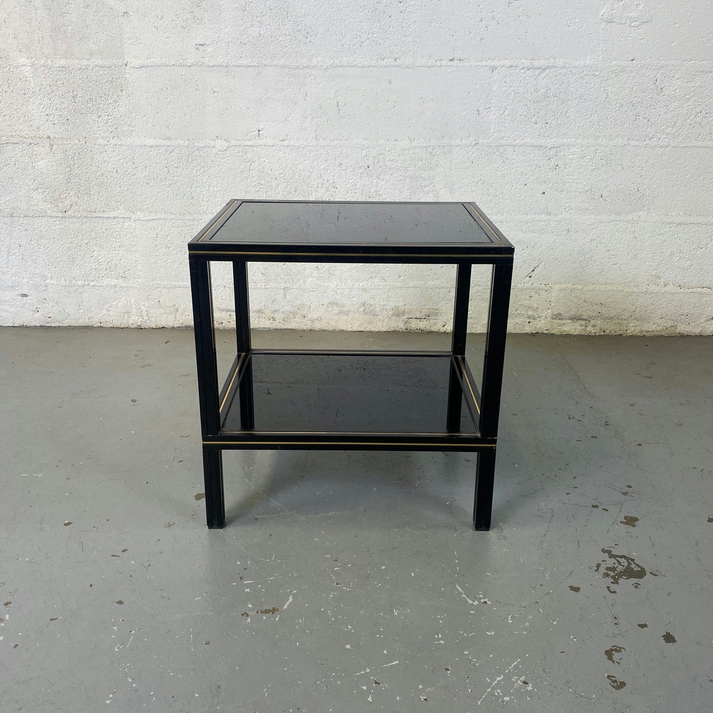 Table basse en verre fumé Pierre Vandel
