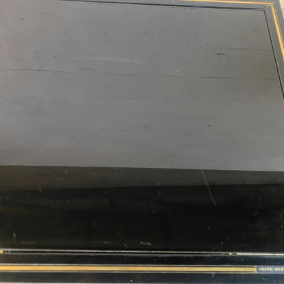 Table basse en verre fumé Pierre Vandel
