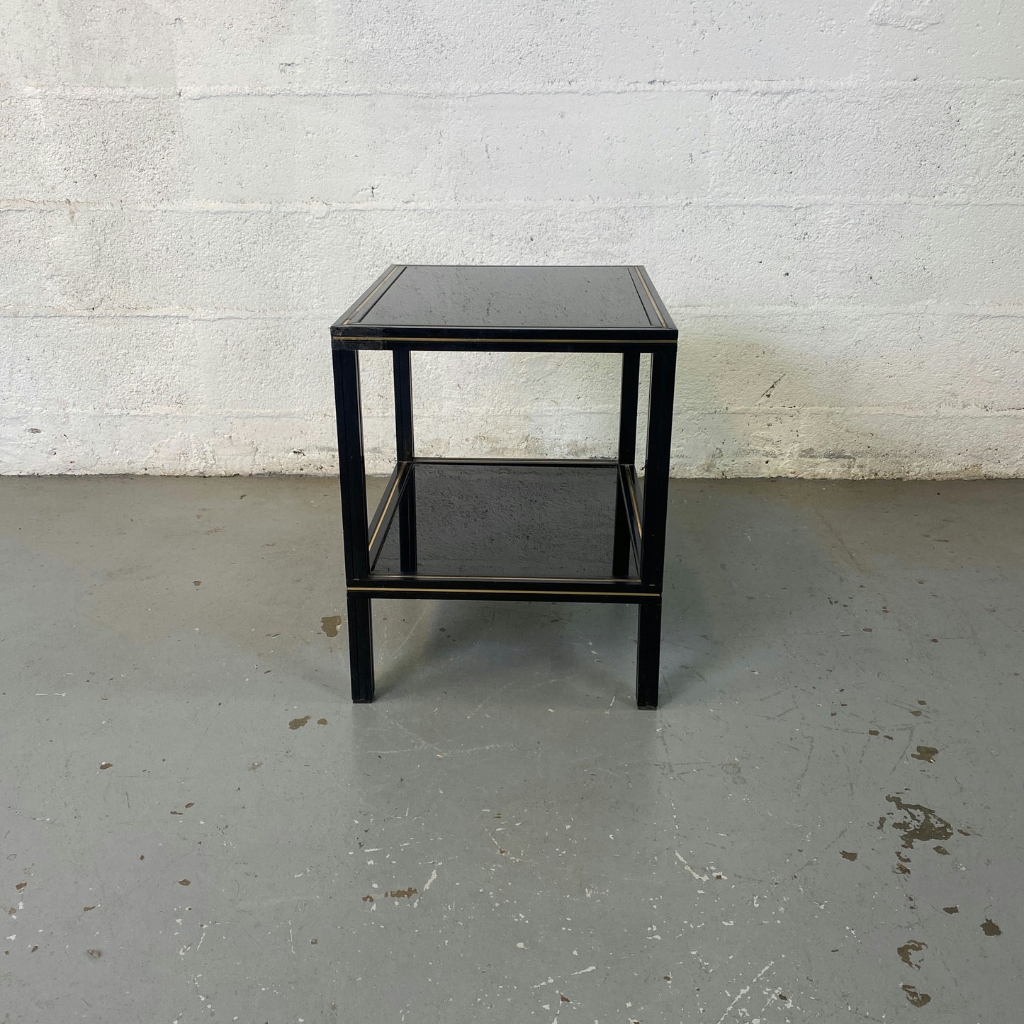 Table basse en verre fumé Pierre Vandel