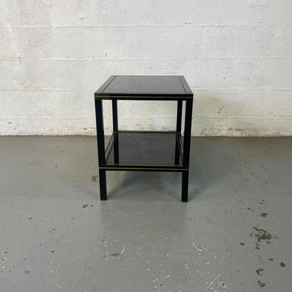Table basse en verre fumé Pierre Vandel