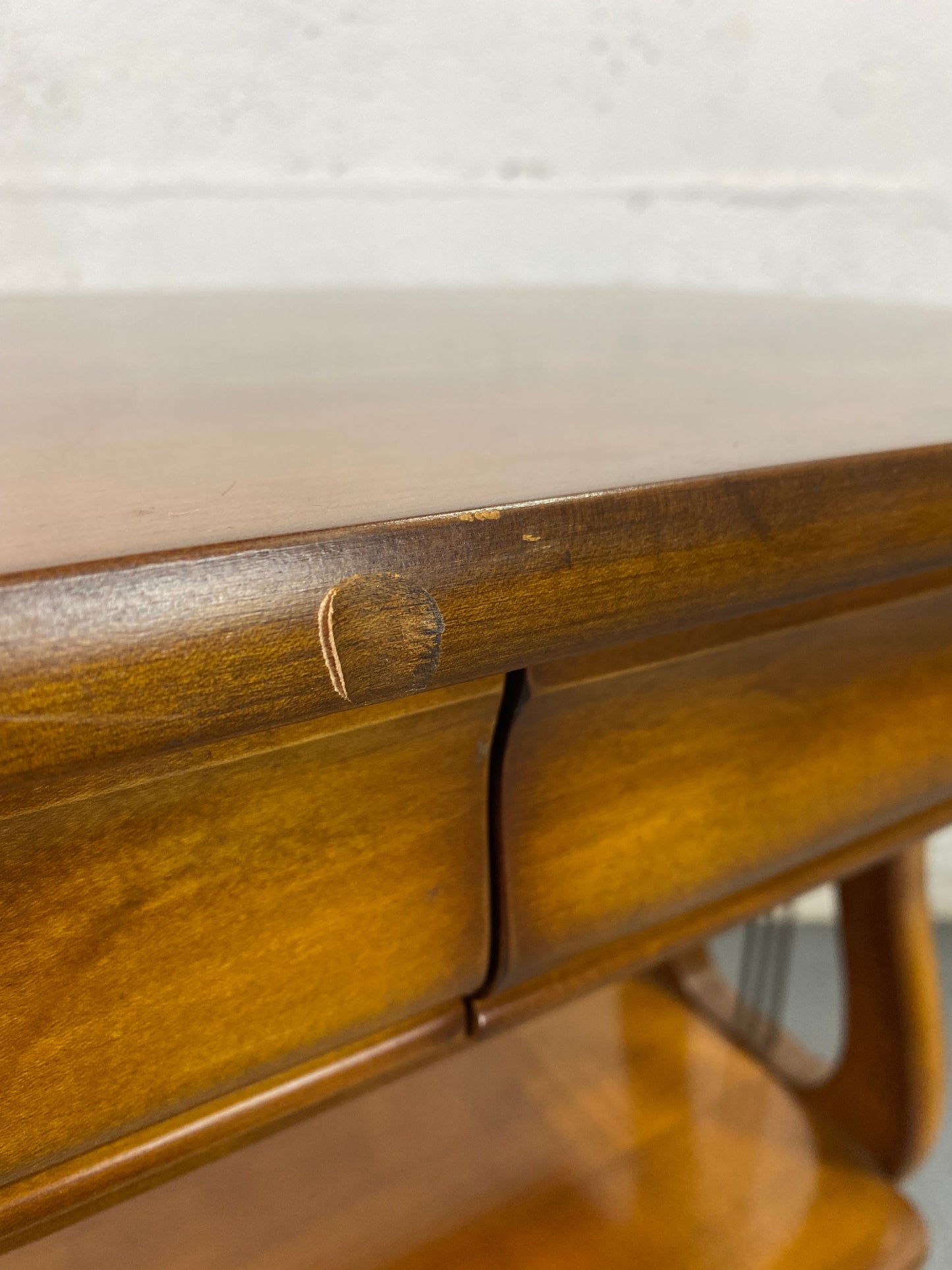 Console vintage "Lyre" de style Empire, années 60