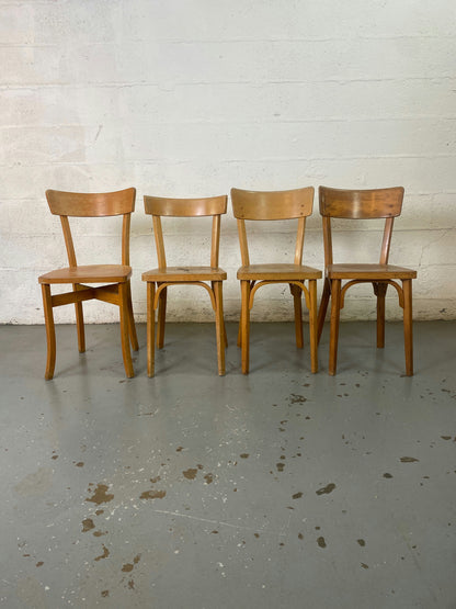 Lot de 4 chaises bistrot Baumann
