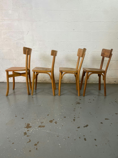 Lot de 4 chaises bistrot Baumann