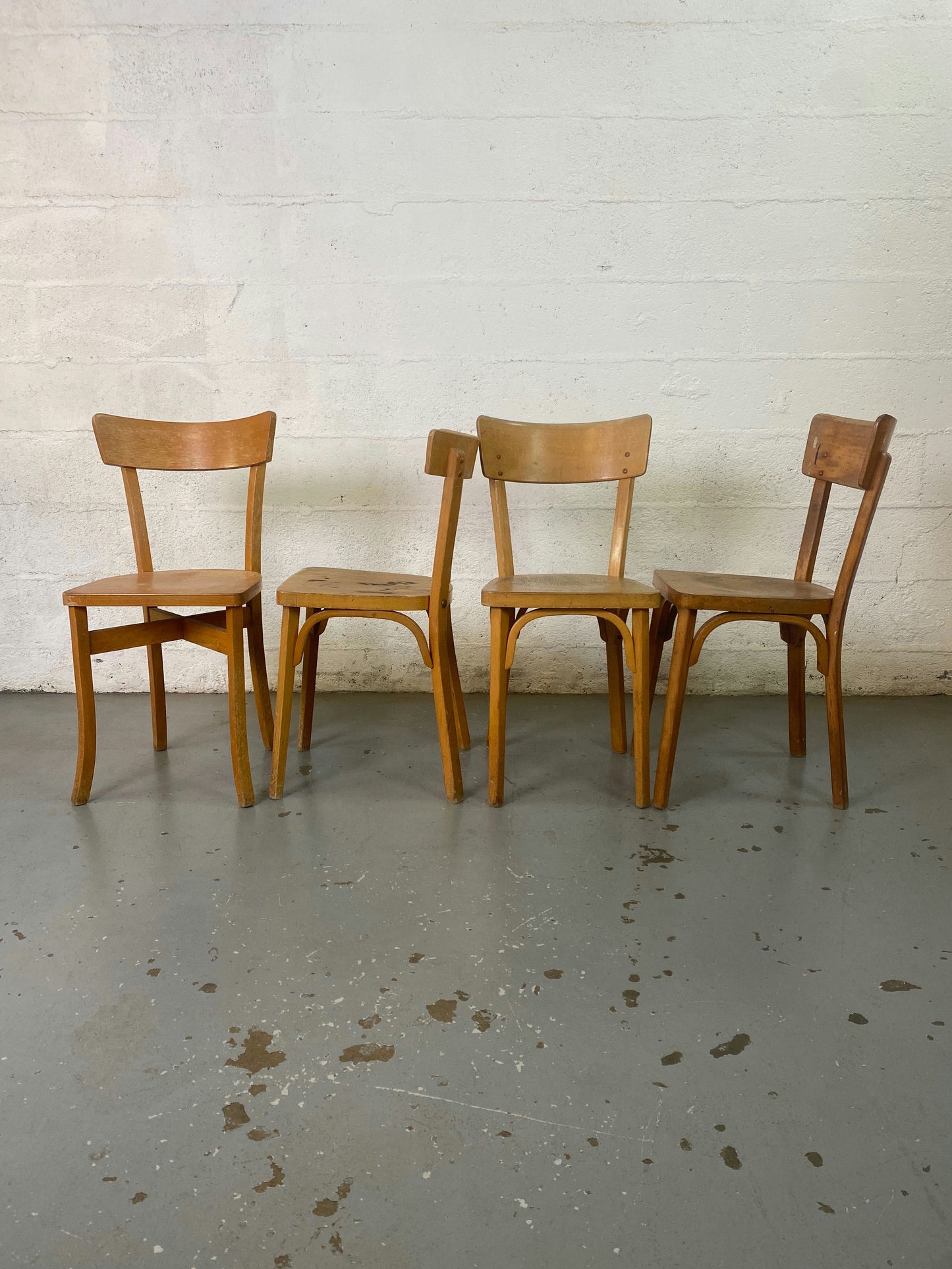 Lot de 4 chaises bistrot Baumann