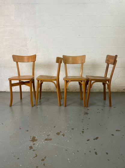 Lot de 4 chaises bistrot Baumann