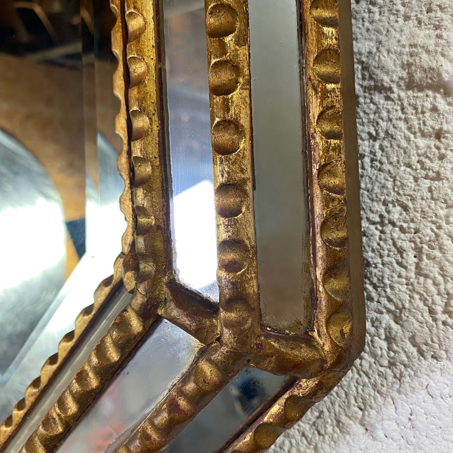 Miroir octogonal biseauté à parclose