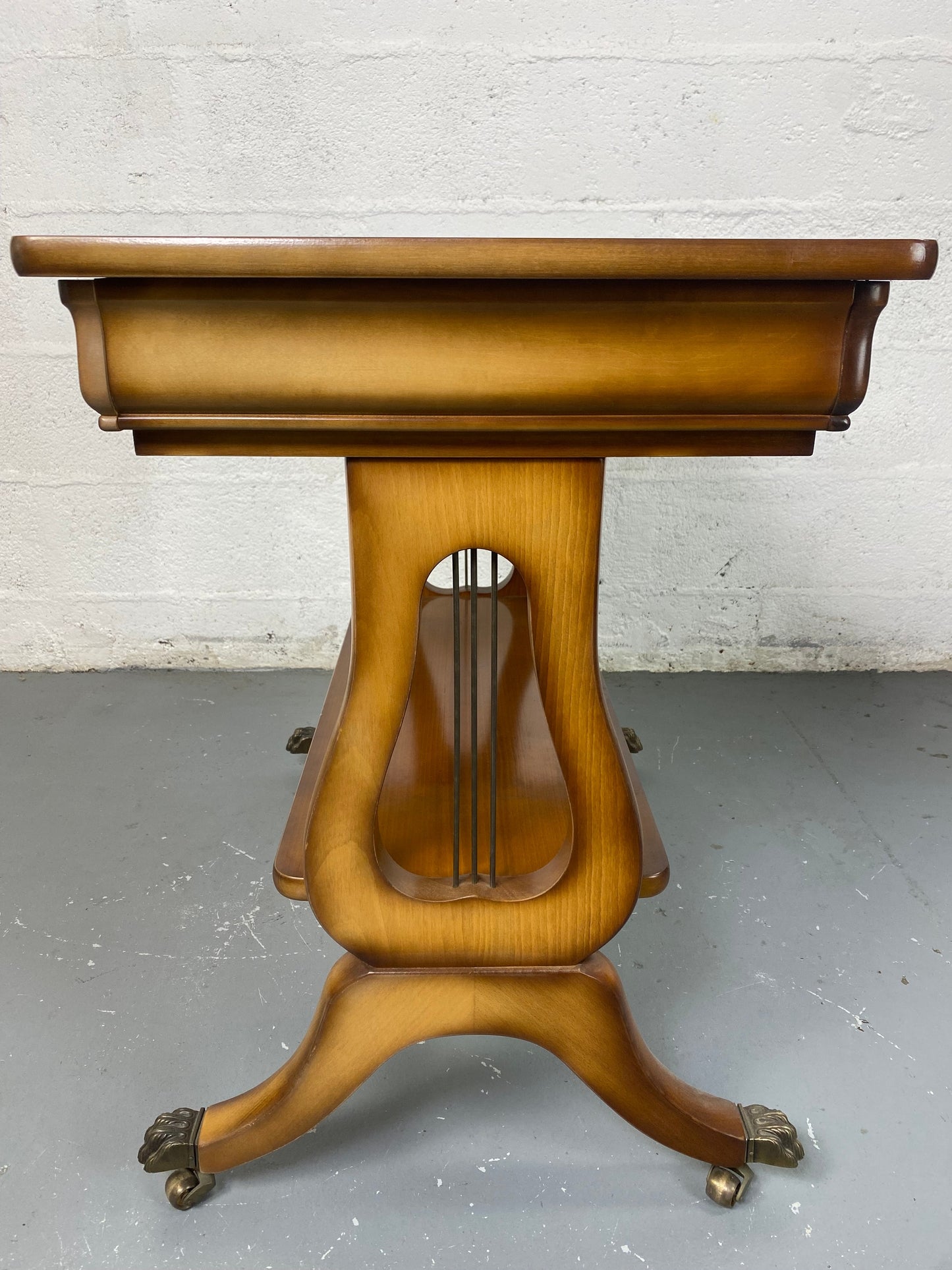 Console vintage "Lyre" de style Empire, années 60