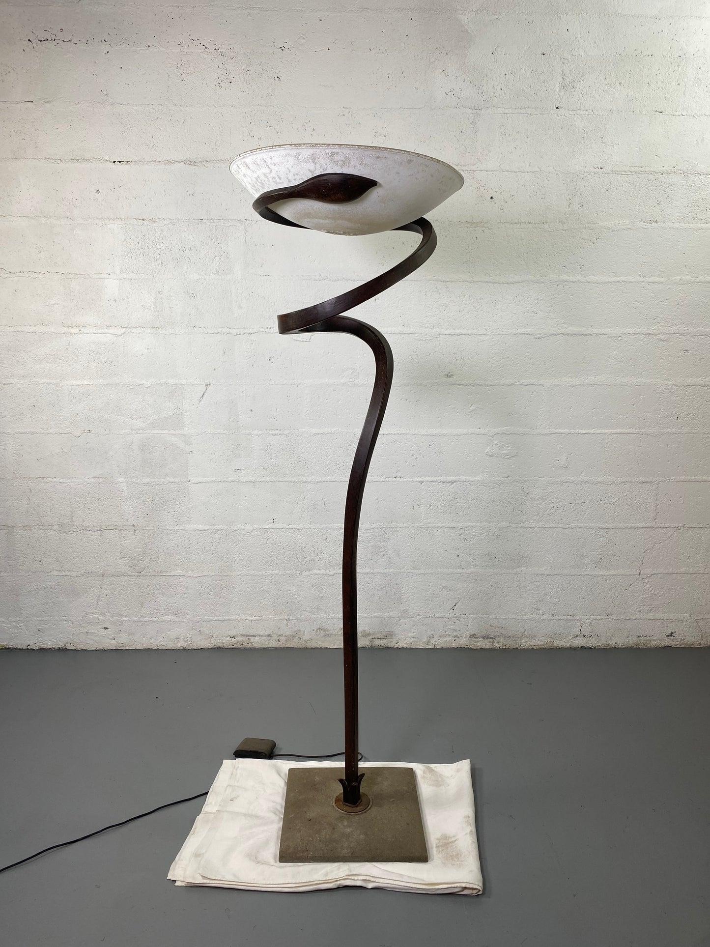 Lampadaire "Alfea" pour Lamp International en verre de Murano Scavo Enzo CIAMPALINI - 1970